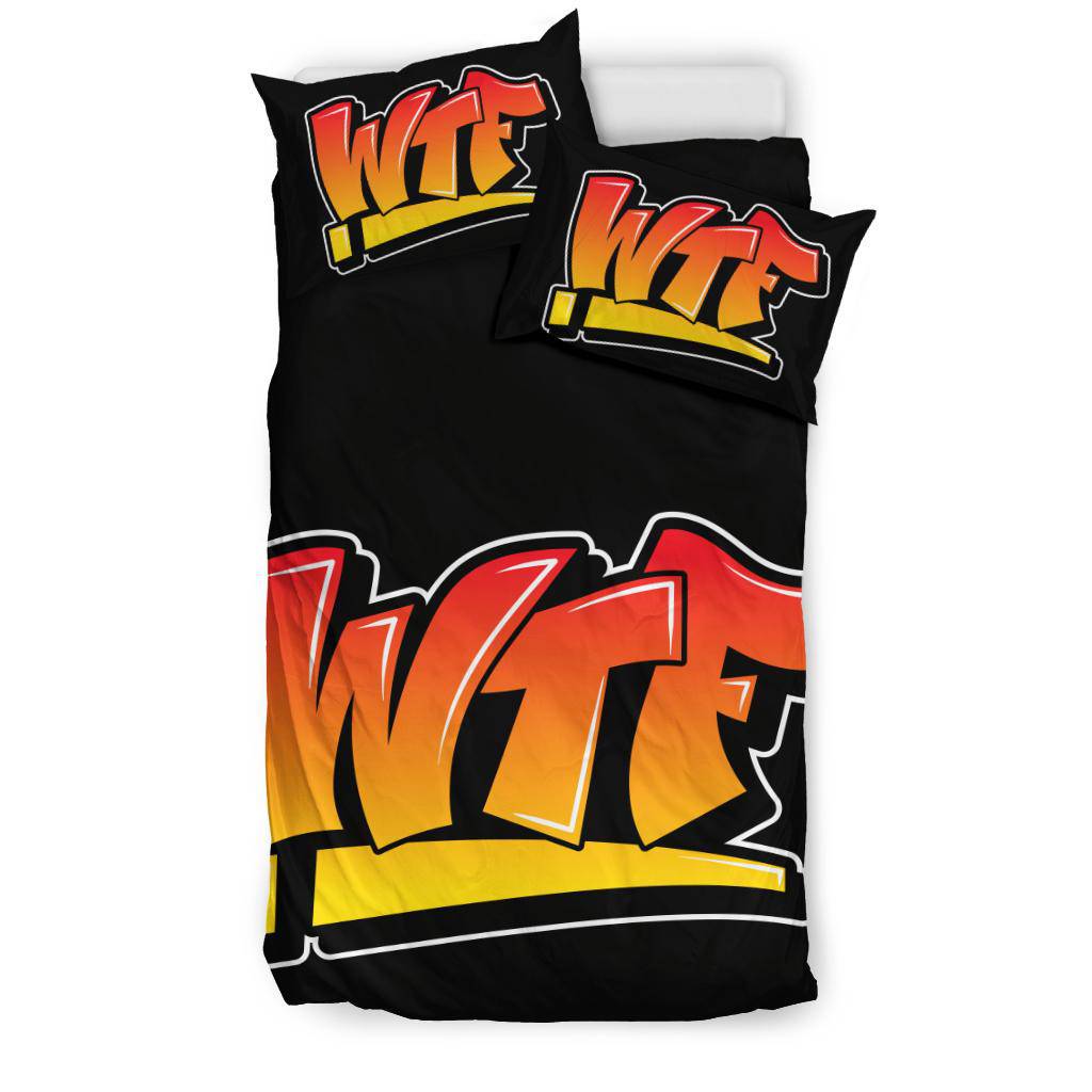 WTF Graffiti Art Bedding Set - Top Content | POD Collection | Free Shipping