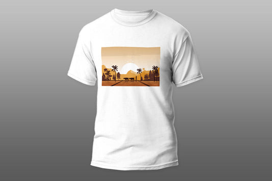 Asia Golden Sunrise camiseta T-shirt - Top Content | POD Collection | Free Shipping