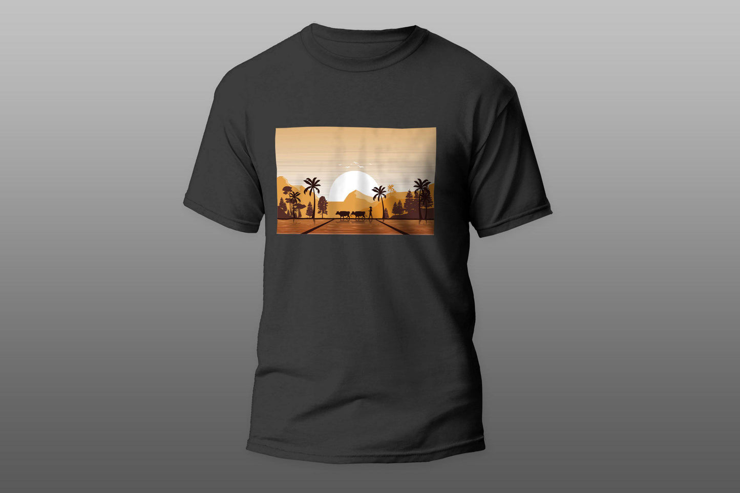 Asia Golden Sunrise camiseta T-shirt - Top Content | POD Collection | Free Shipping