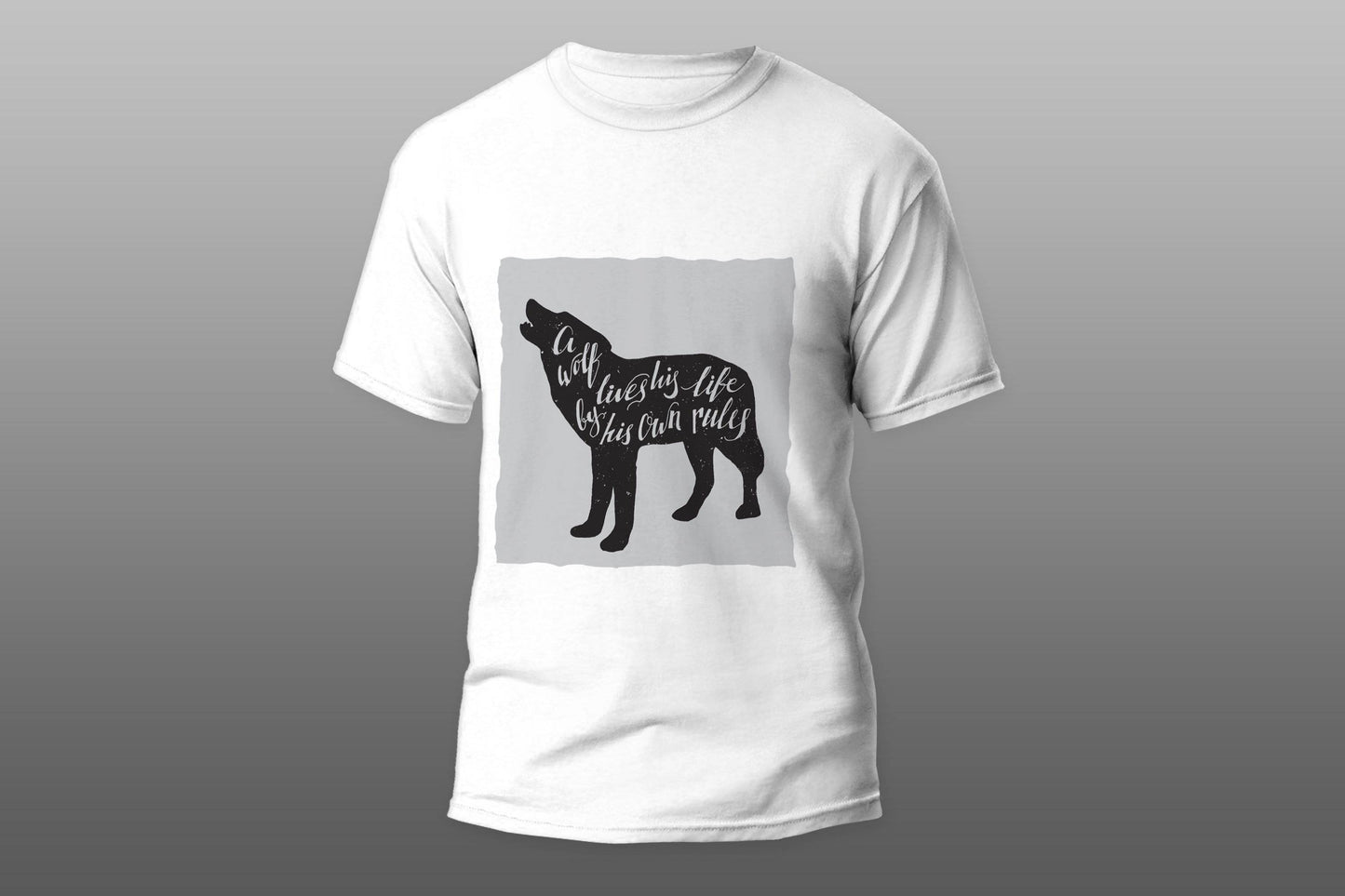 A wolf lives his life by his own rules T-shirt - Top Content | POD Collection | Free Shipping