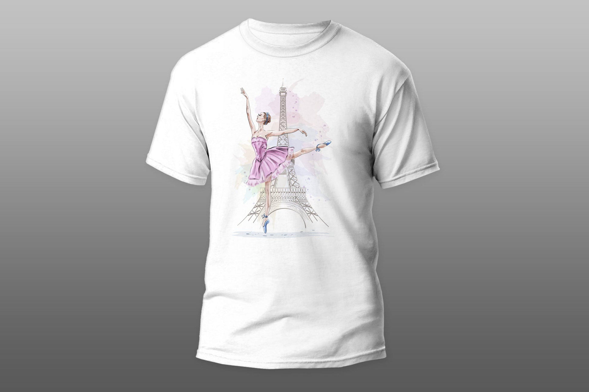 Ballerina posing paris T-shirt - Top Content | POD Collection | Free Shipping