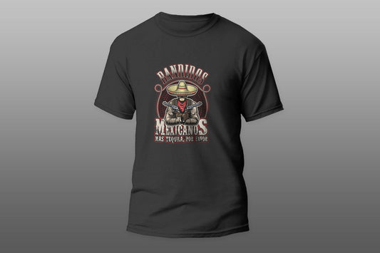 Bandidos Mexicanos mas tequila por favor T-shirt - Top Content | POD Collection | Free Shipping