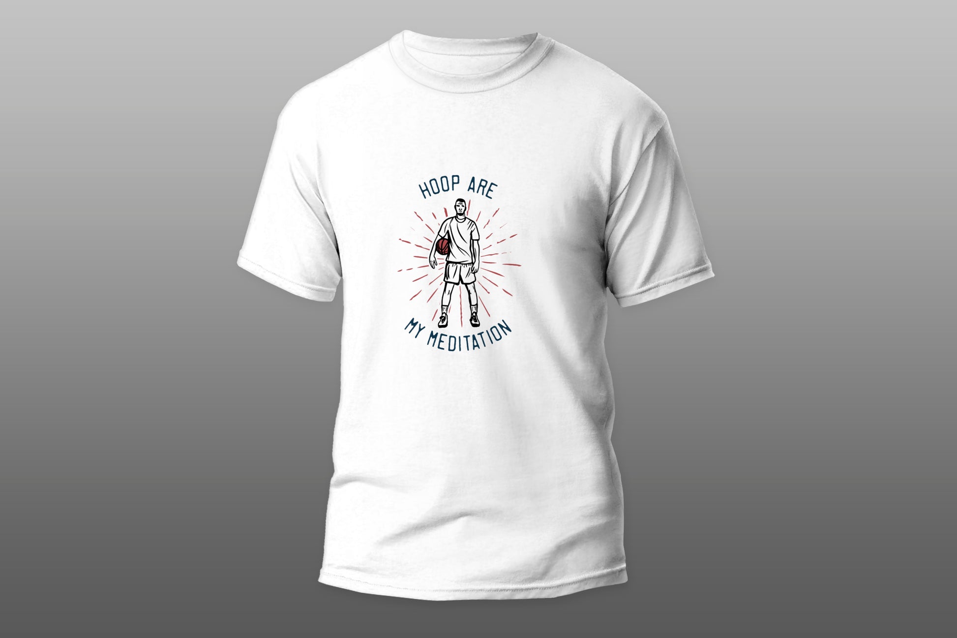 Basketball hoop is my meditation camiseta T-shirt - Top Content | POD Collection | Free Shipping