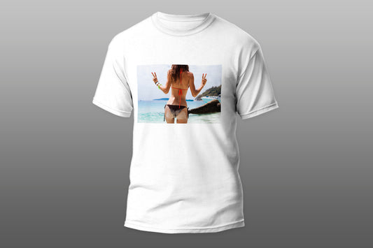 Beach sexy woman bikini camiseta T-shirt - Top Content | POD Collection | Free Shipping