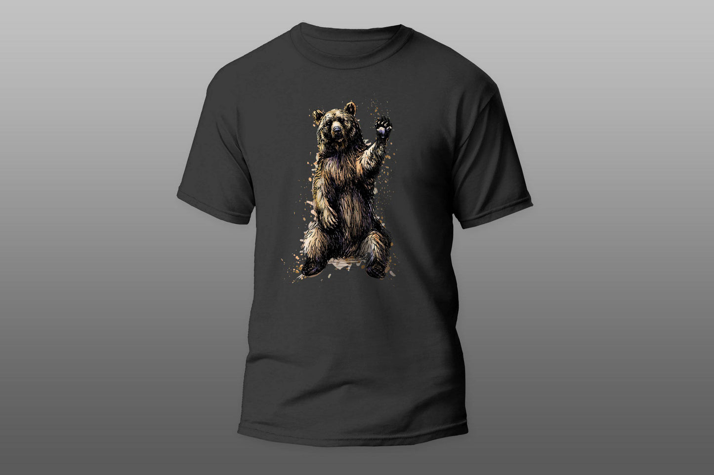 Bear waving T-shirt - Top Content | POD Collection | Free Shipping