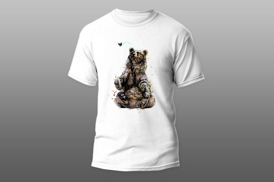 Bear with butterfly T-shirt - Top Content | POD Collection | Free Shipping