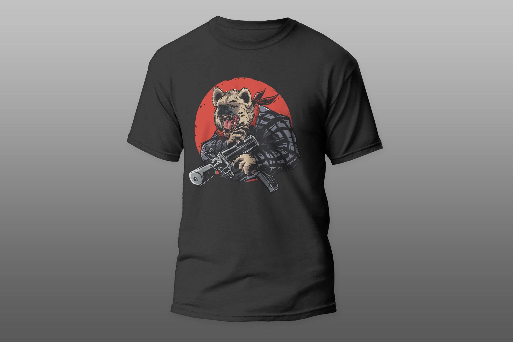 Bear with gun T-shirt - Top Content | POD Collection | Free Shipping