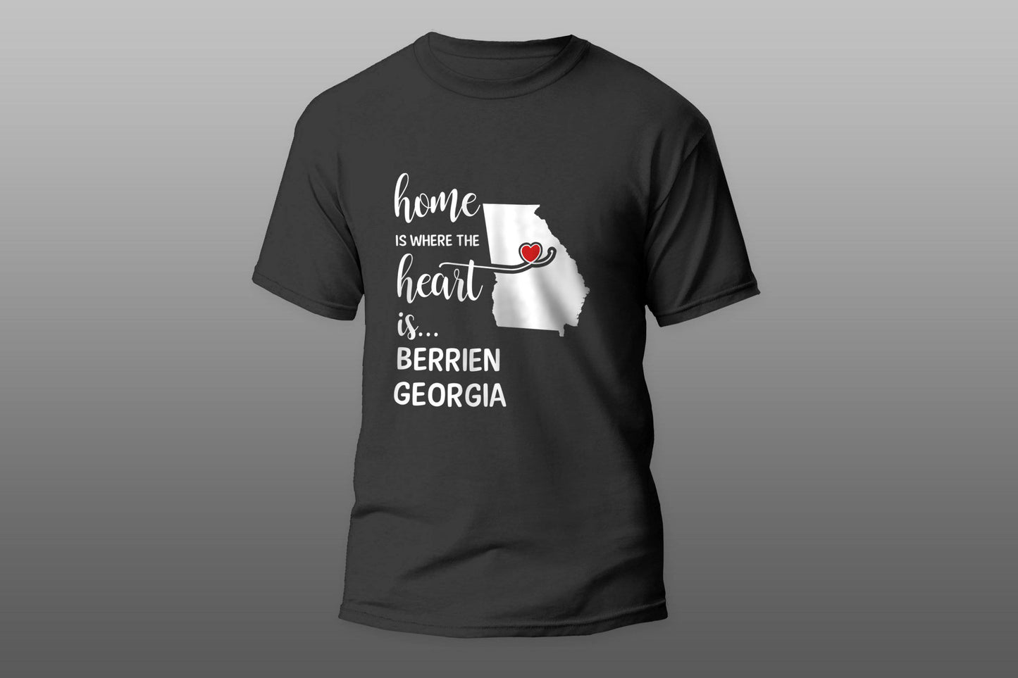 Berrien County Georgia Is Where My Heart Is Cool Gift T-shirt - Top Content | POD Collection | Free Shipping