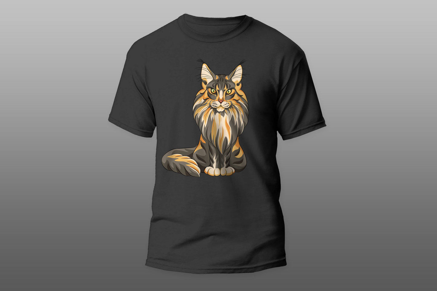 Big cat sitting T-shirt - Top Content | POD Collection | Free Shipping