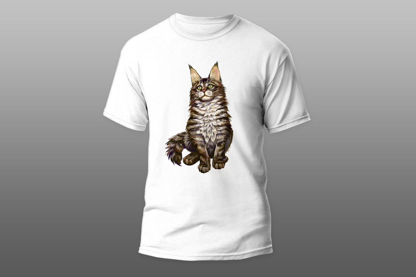 Big sitting cat T-shirt - Top Content | POD Collection | Free Shipping