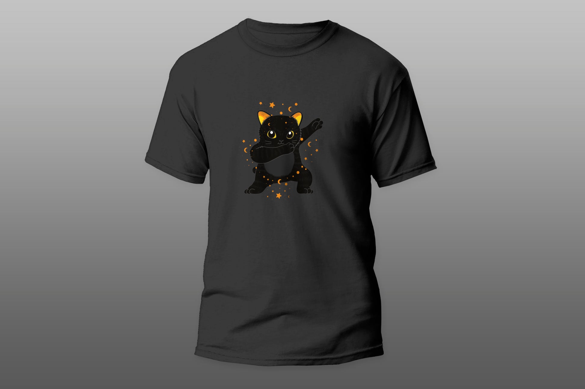 Black Cat Dabbing T-shirt - Top Content | POD Collection | Free Shipping