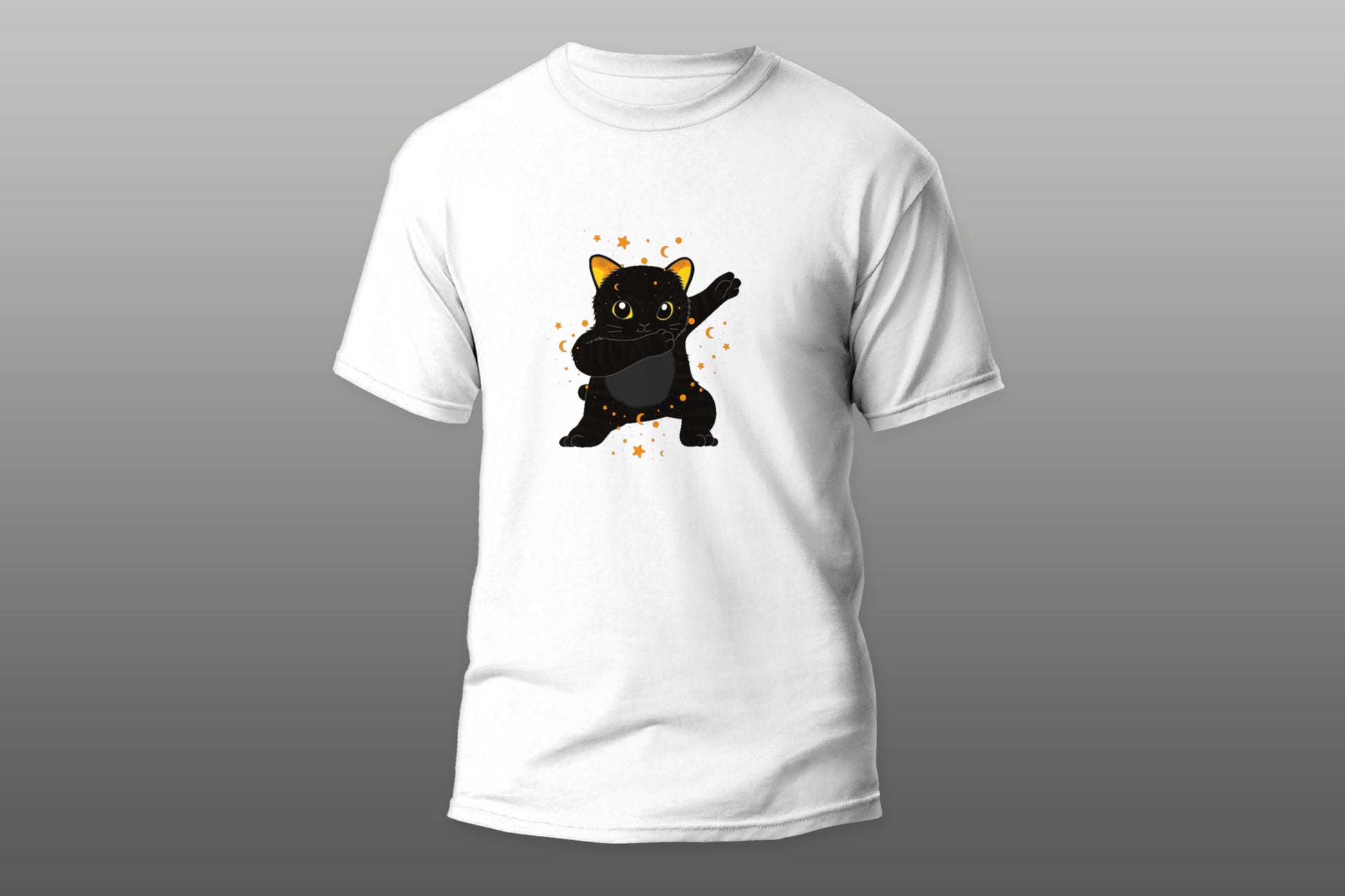 Black Cat Dabbing T-shirt - Top Content | POD Collection | Free Shipping