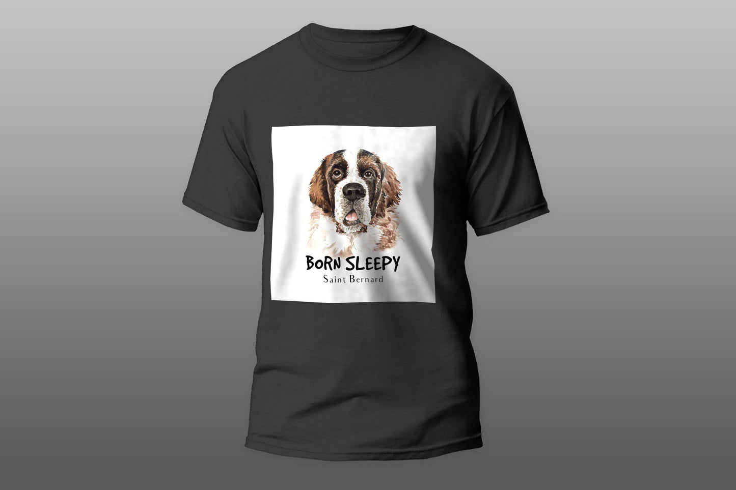 Born sleepy saint bernard T-shirt - Top Content | POD Collection | Free Shipping