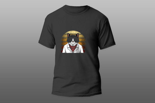 Boss cat with glasses T-shirt - Top Content | POD Collection | Free Shipping