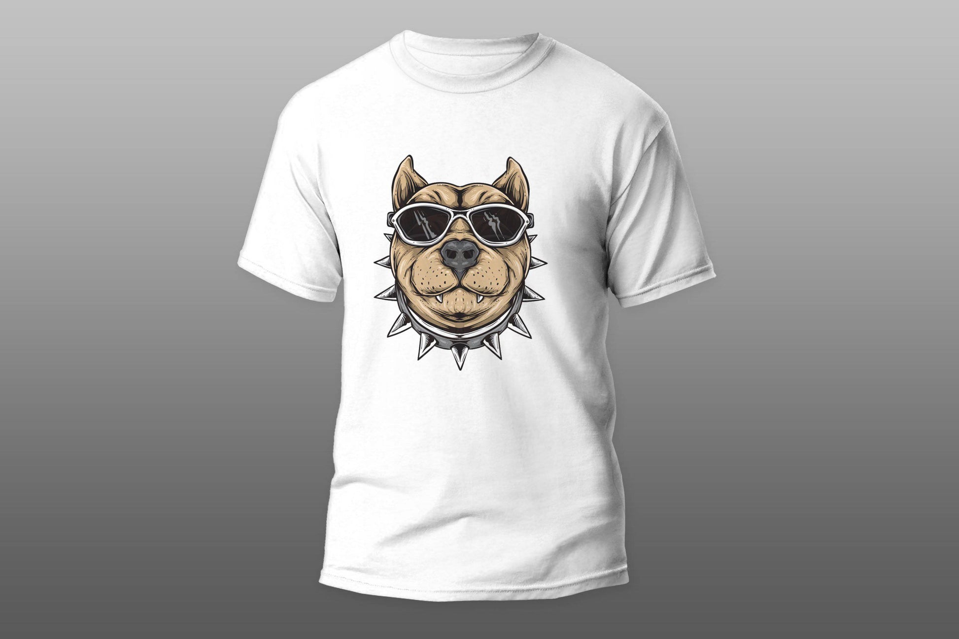 Bulldog with glasses smiling T-shirt - Top Content | POD Collection | Free Shipping