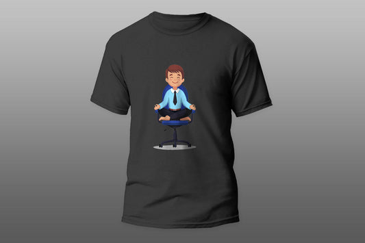 Business man doing yoga T-shirt - Top Content | POD Collection | Free Shipping