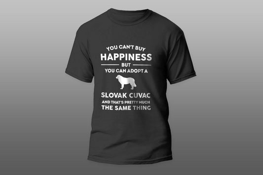 Can't Buy Happiness Adopt Slovak Cuvac Cool Gift T-shirt - Top Content | POD Collection | Free Shipping