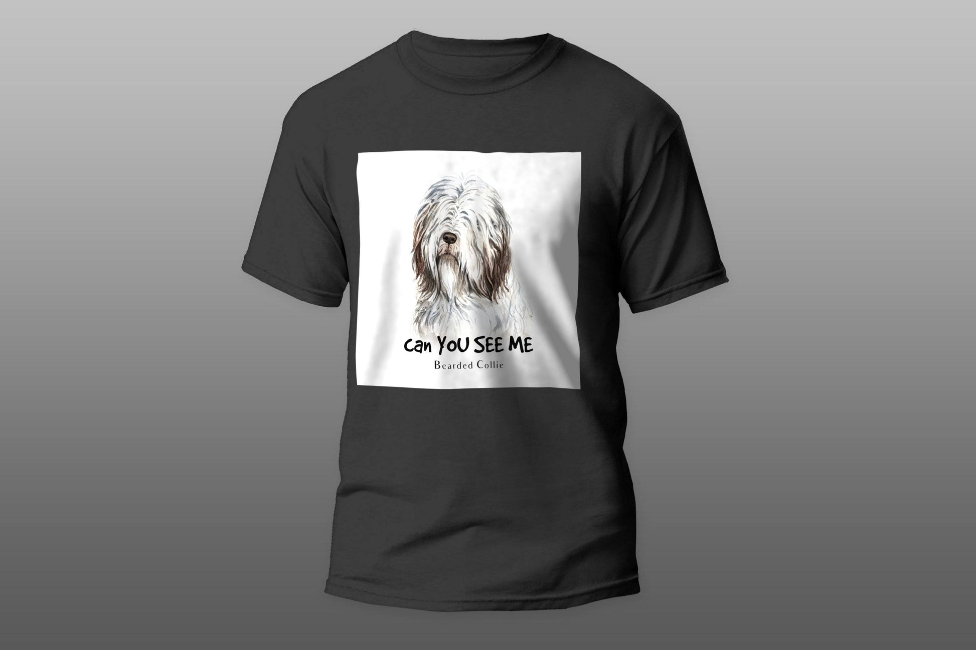 Can you see me bearded collie T-shirt - Top Content | POD Collection | Free Shipping