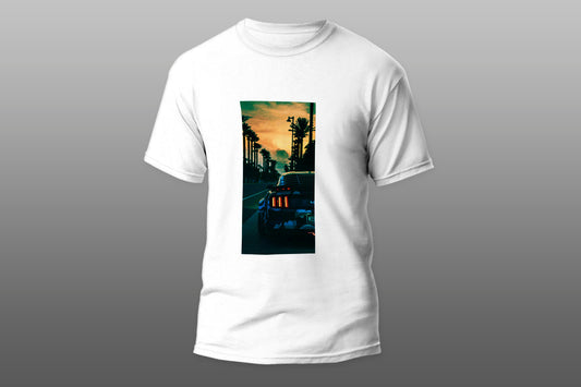 Car sunset summer camiseta T-shirt - Top Content | POD Collection | Free Shipping