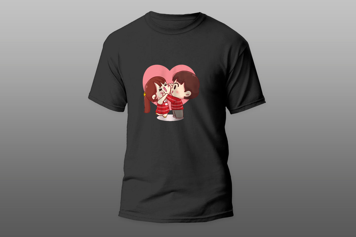 Cute Couple Cheek Pinching His Girlfriend T-shirt - Top Content | POD Collection | Free Shipping