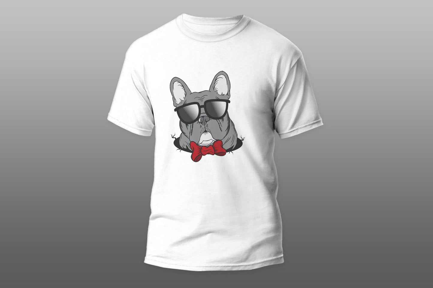 Cute french bulldog with glasses T-shirt - Top Content | POD Collection | Free Shipping