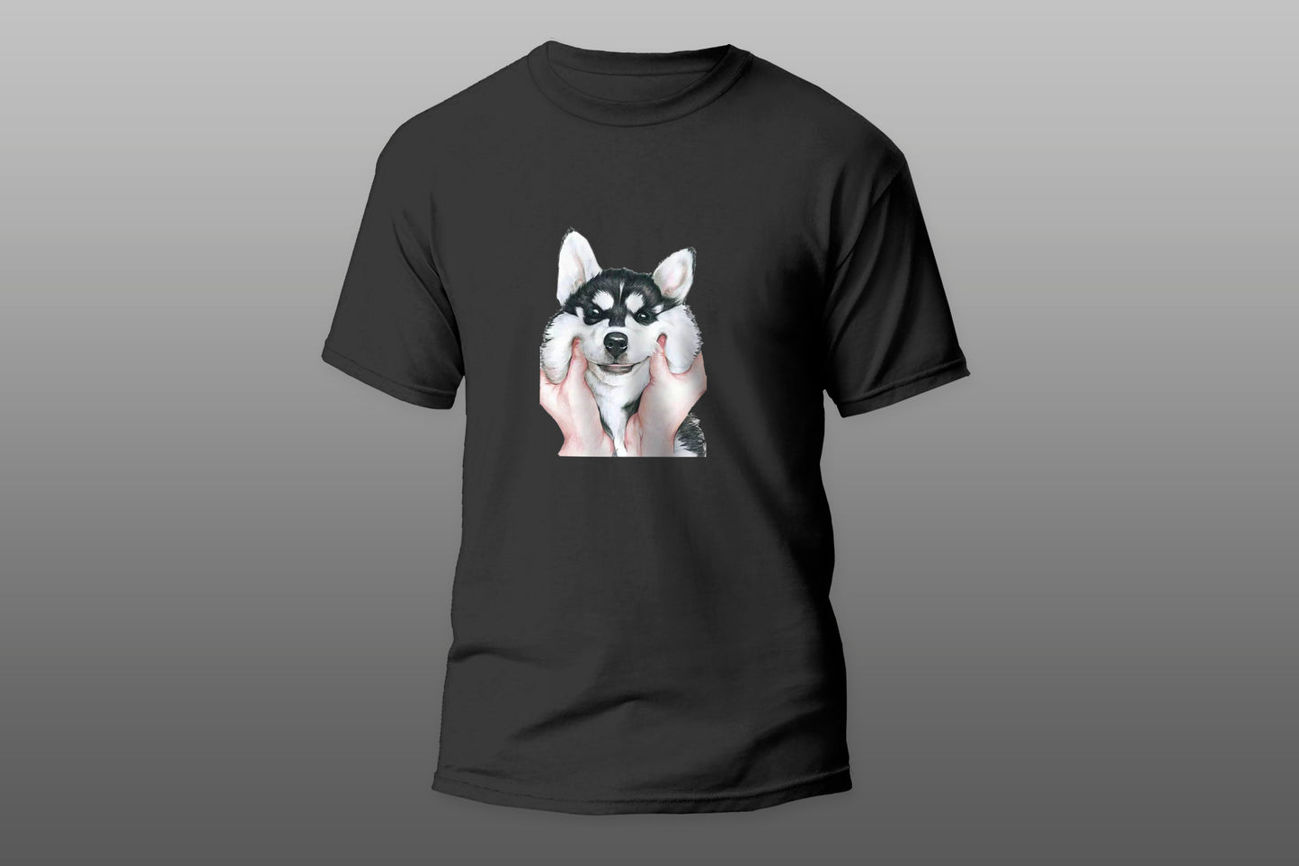 Cute husky dog camiseta T-shirt - Top Content | POD Collection | Free Shipping