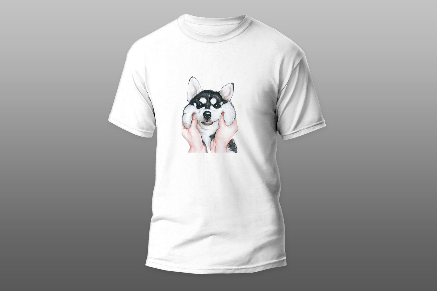 Cute husky dog camiseta T-shirt - Top Content | POD Collection | Free Shipping