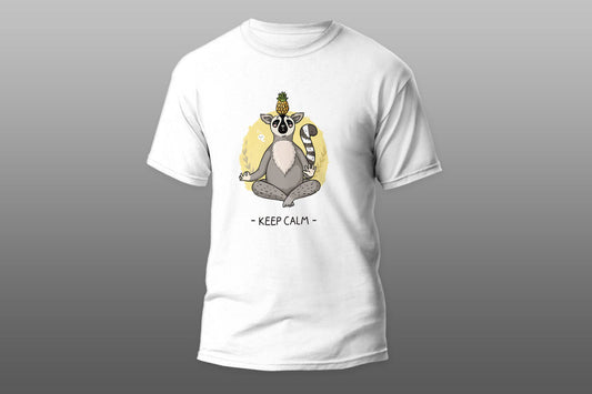 Cute lemur yoga T-shirt - Top Content | POD Collection | Free Shipping