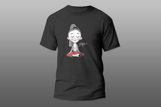 Cute yoga girl T-shirt - Top Content | POD Collection | Free Shipping