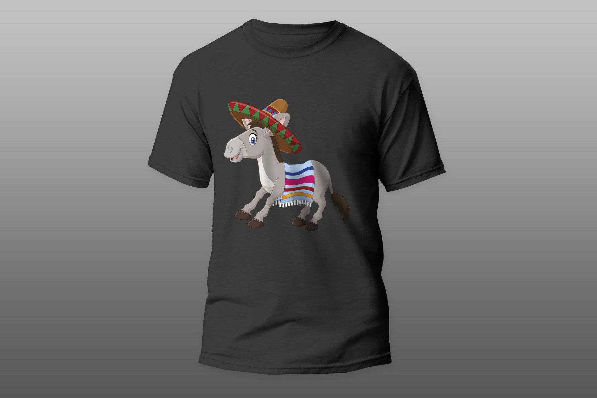 Donkey with sombrero hat T-shirt - Top Content | POD Collection | Free Shipping