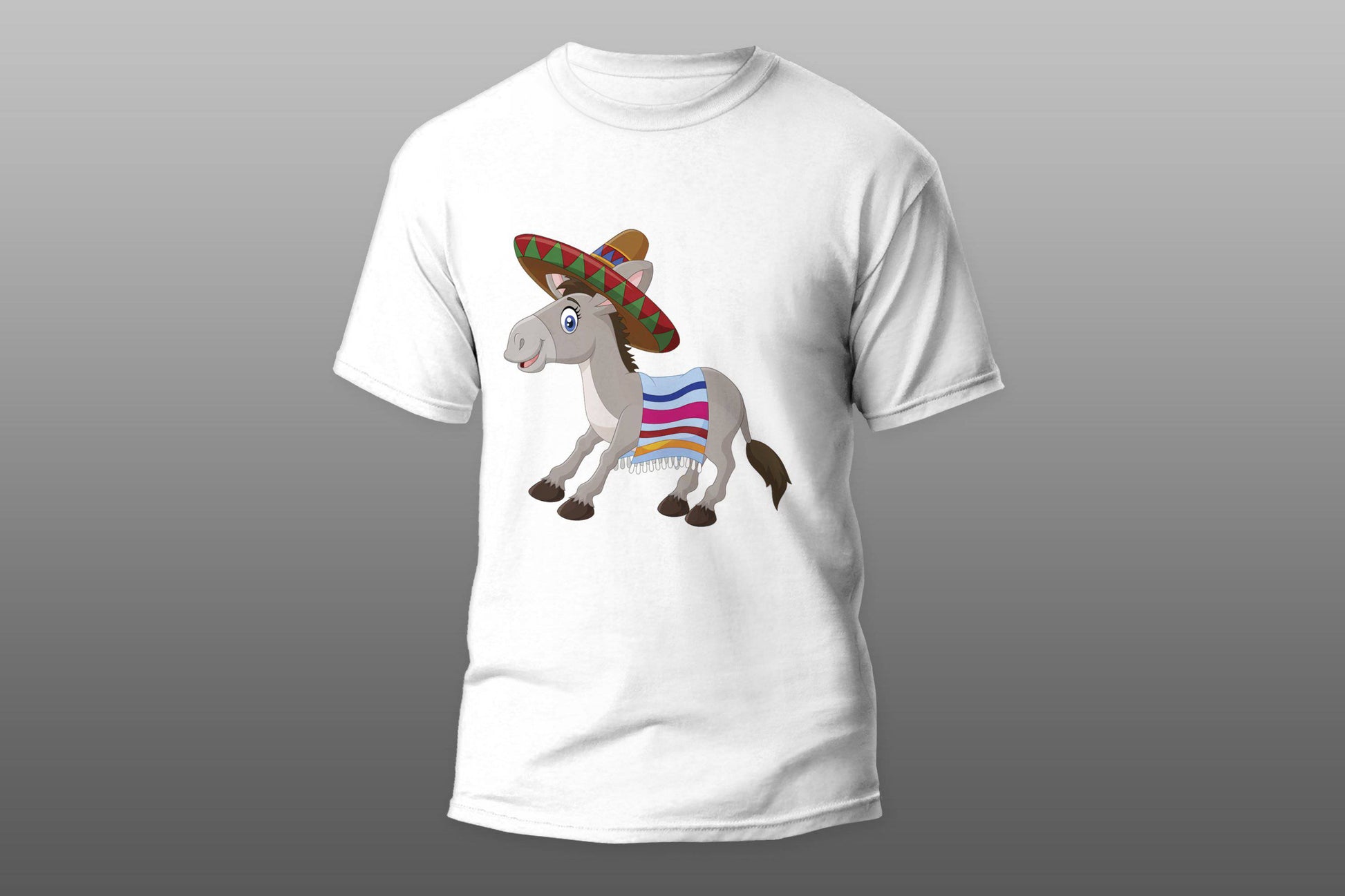 Donkey with sombrero hat T-shirt - Top Content | POD Collection | Free Shipping