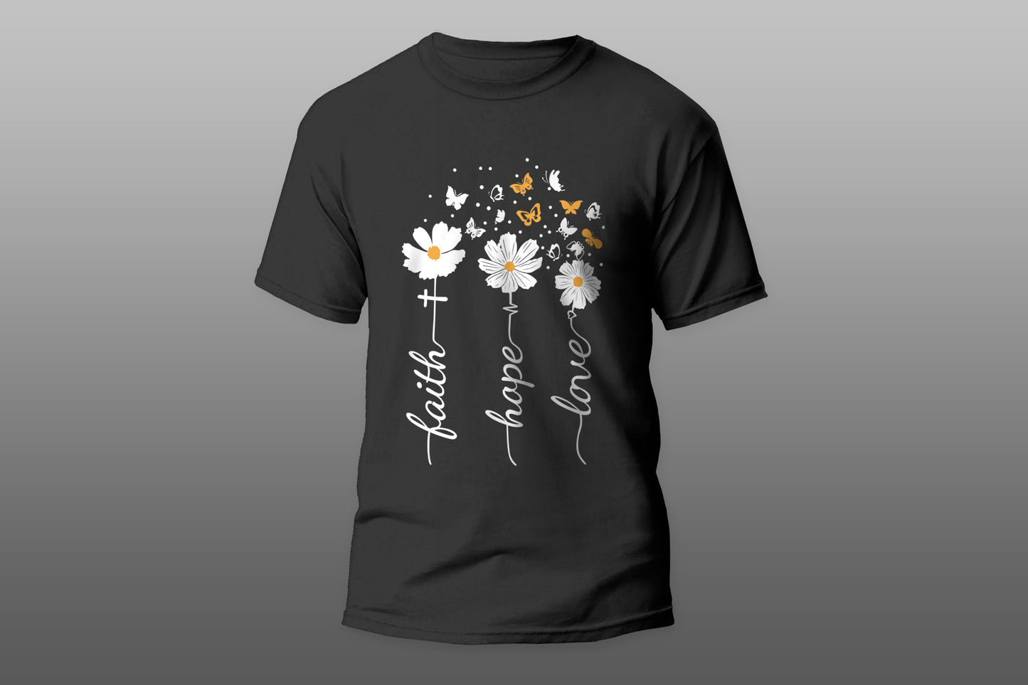 Faith Hope Love camiseta T-shirt - Top Content | POD Collection | Free Shipping