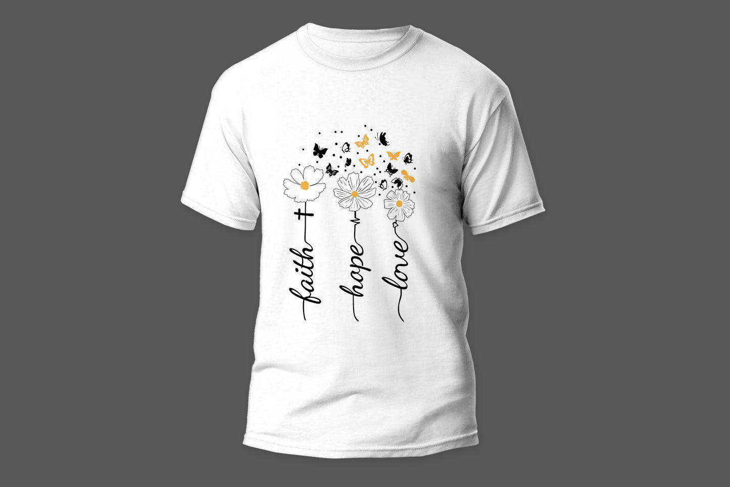 Faith Hope Love camiseta T-shirt - Top Content | POD Collection | Free Shipping