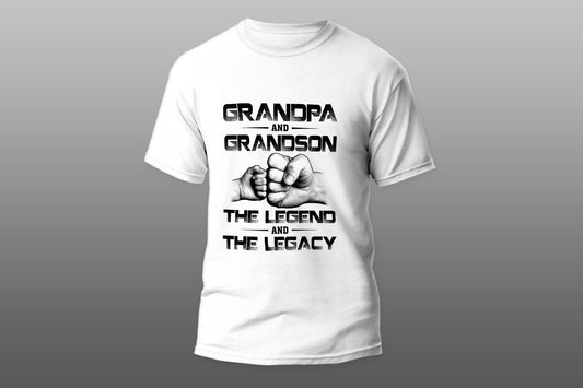 Family grandpa and grandson camiseta T-shirt - Top Content | POD Collection | Free Shipping