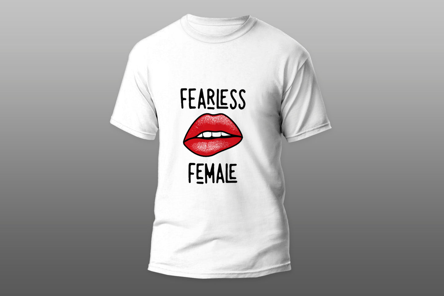 Fearless female camiseta T-shirt - Top Content | POD Collection | Free Shipping