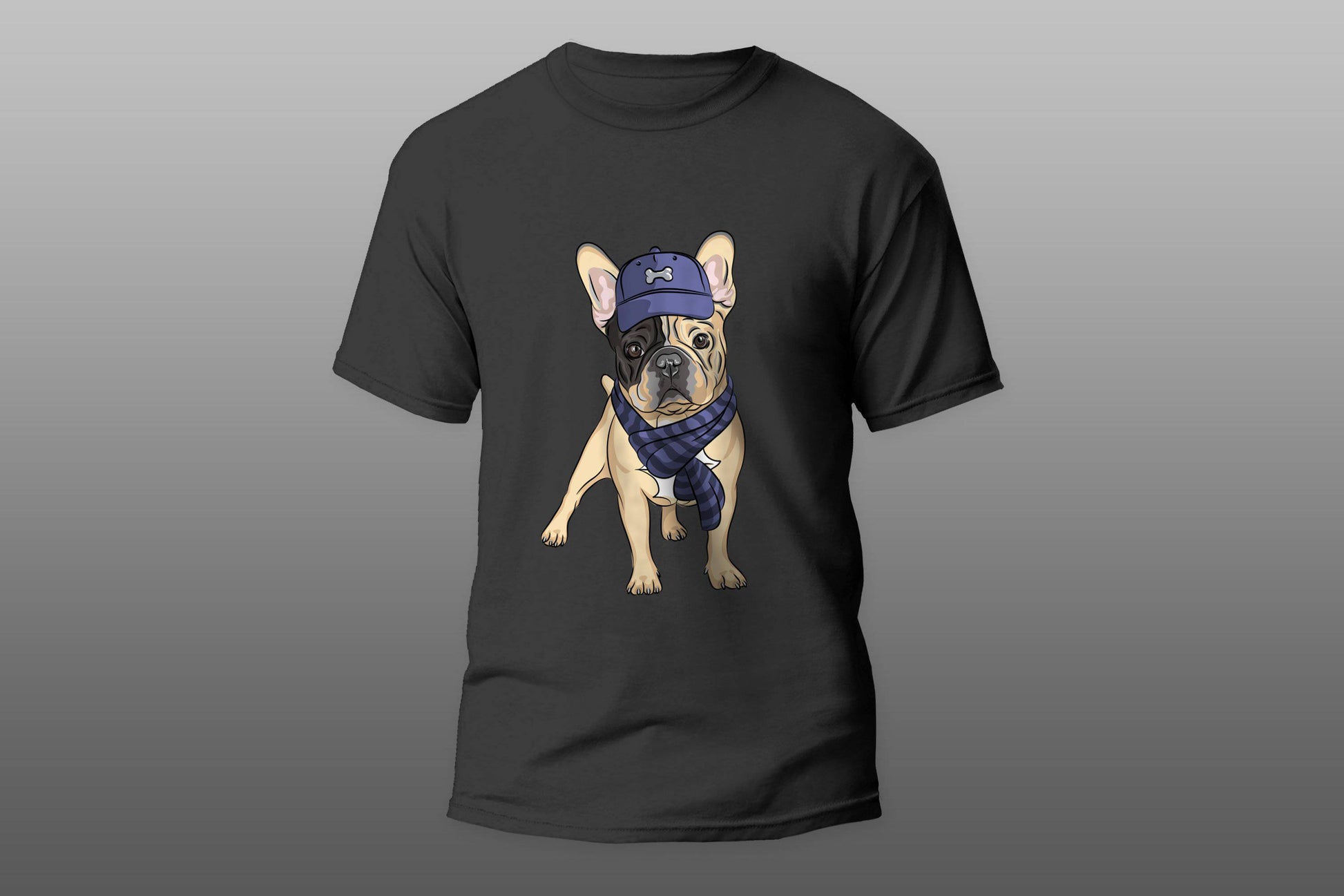 Funny hipster dog french bulldog T-shirt - Top Content | POD Collection | Free Shipping