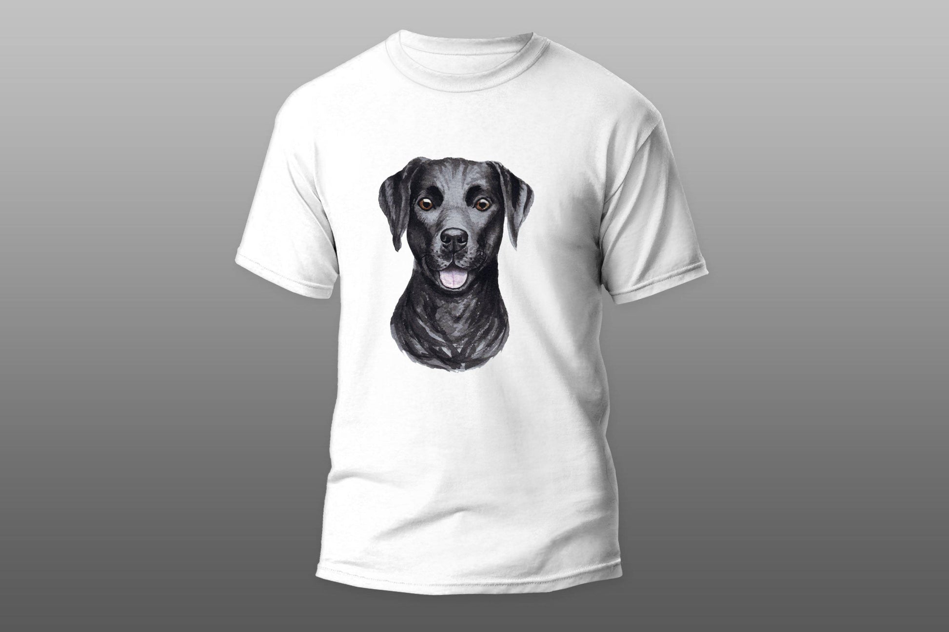 Funny labrador dog black T-shirt - Top Content | POD Collection | Free Shipping