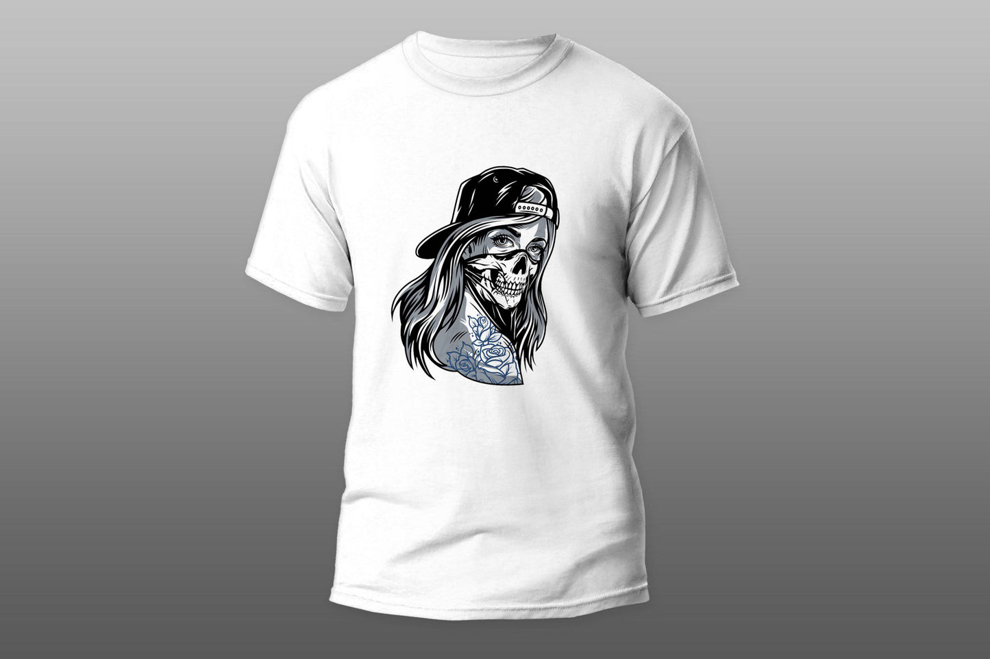 Gangster girl with bandana and hat T-shirt - Top Content | POD Collection | Free Shipping