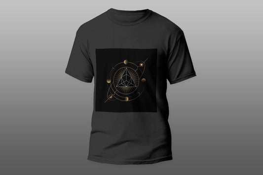 Geometric pyramid astrological tarot card camiseta T-shirt - Top Content | POD Collection | Free Shipping