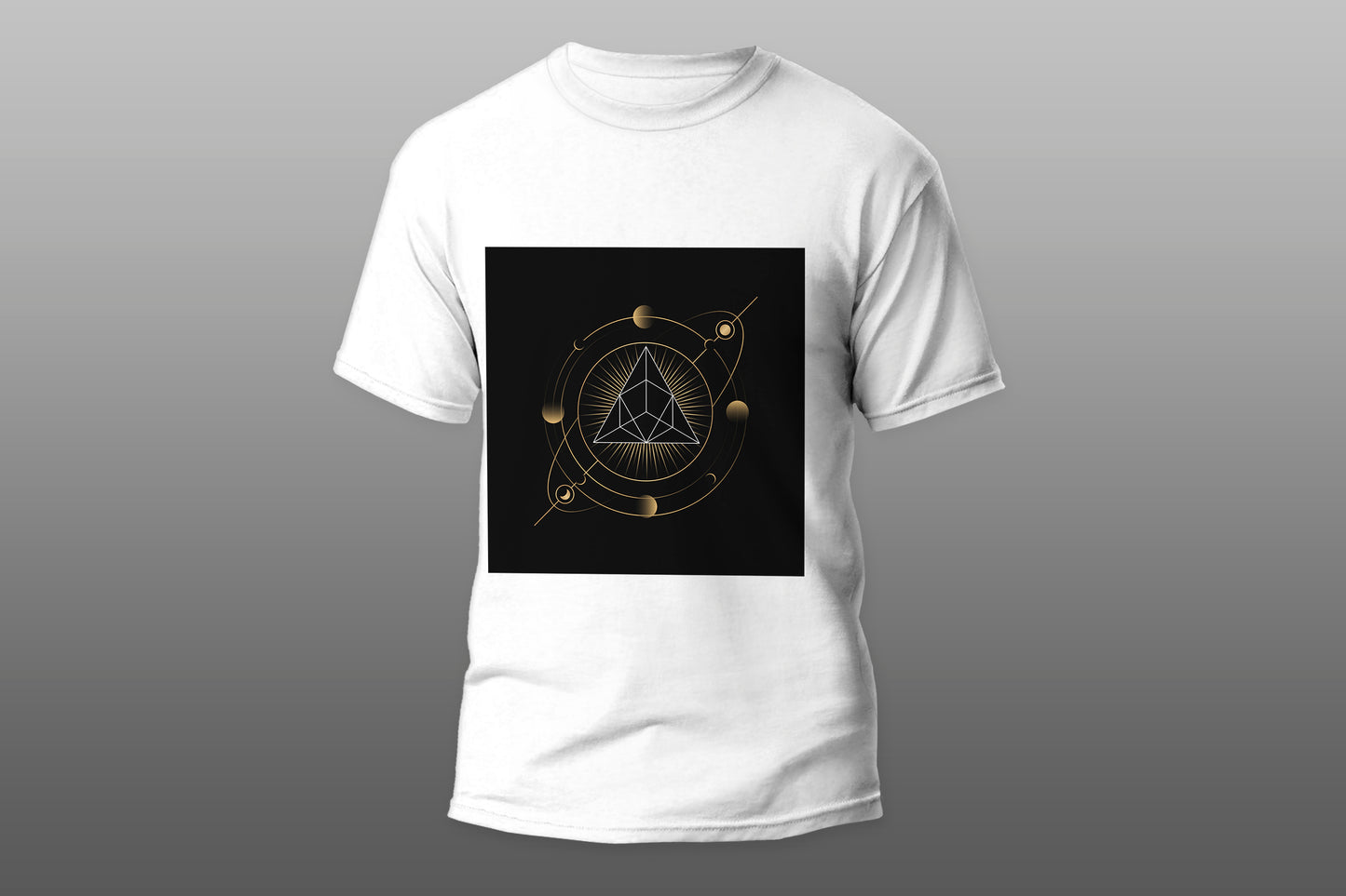 Geometric pyramid astrological tarot card camiseta T-shirt - Top Content | POD Collection | Free Shipping