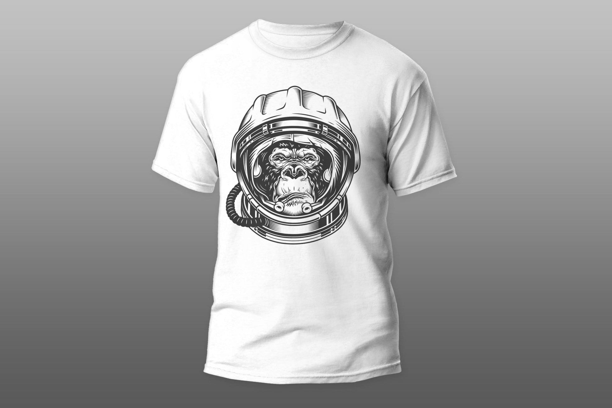 Gorilla head space T-shirt - Top Content | POD Collection | Free Shipping