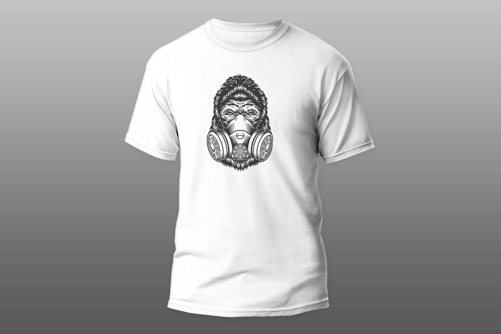 Gorilla head with mask T-shirt - Top Content | POD Collection | Free Shipping