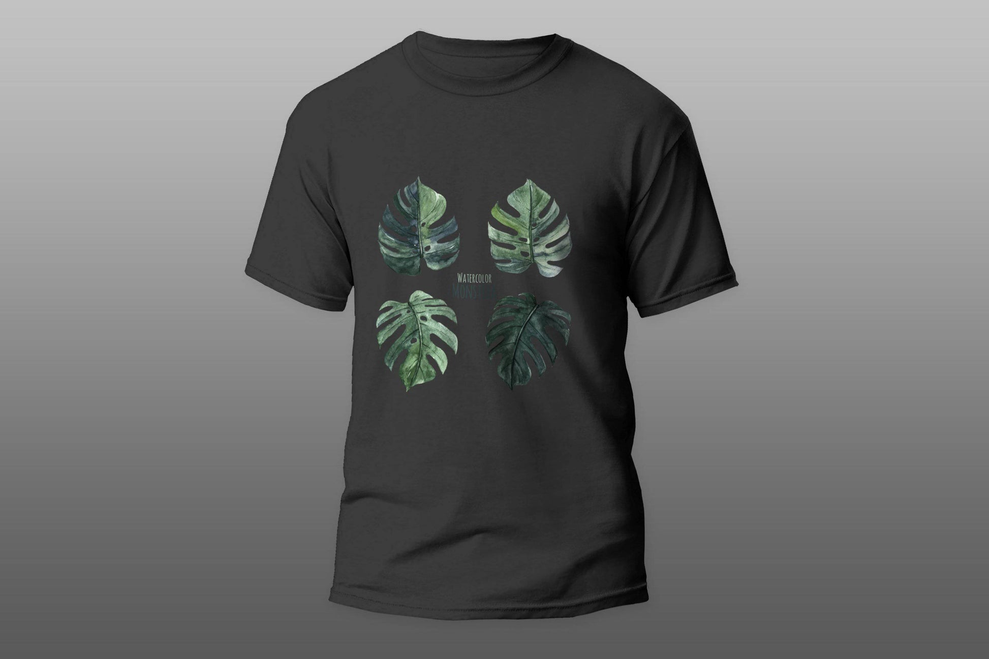 Green monstera leaves  T-shirt - Top Content | POD Collection | Free Shipping