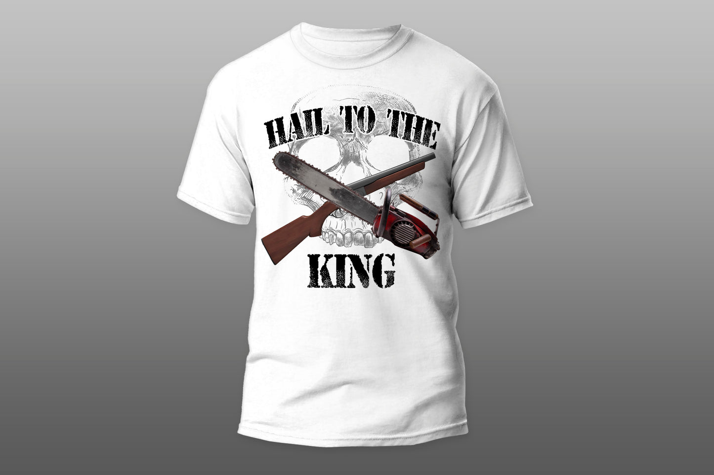 Hail to the king Skull camiseta T-shirt - Top Content | POD Collection | Free Shipping