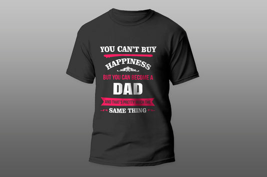 Happiness Is Being A Dad Father's Day Gift T-shirt - Top Content | POD Collection | Free Shipping