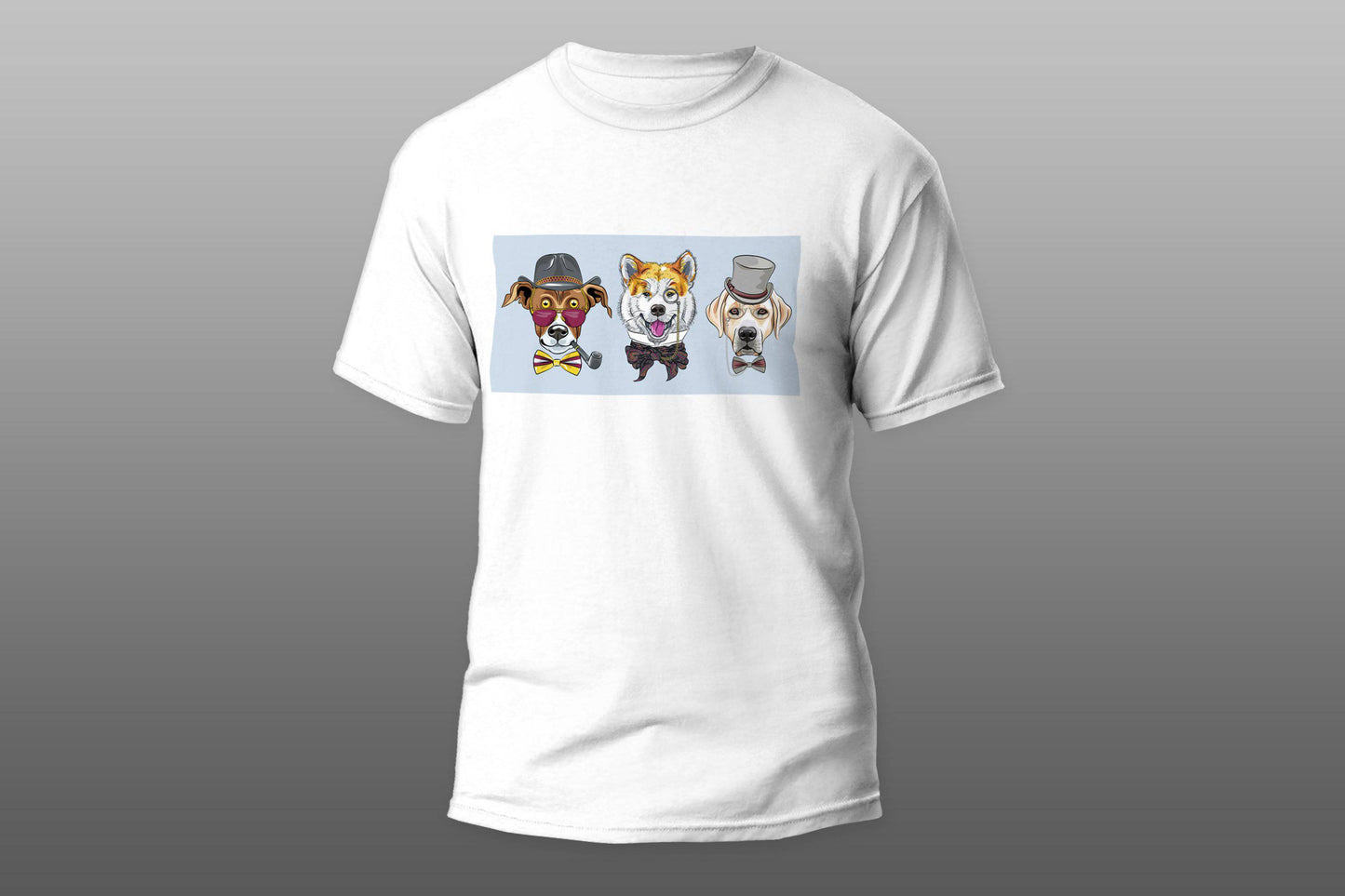 Hipster dogs cartoon T-shirt - Top Content | POD Collection | Free Shipping