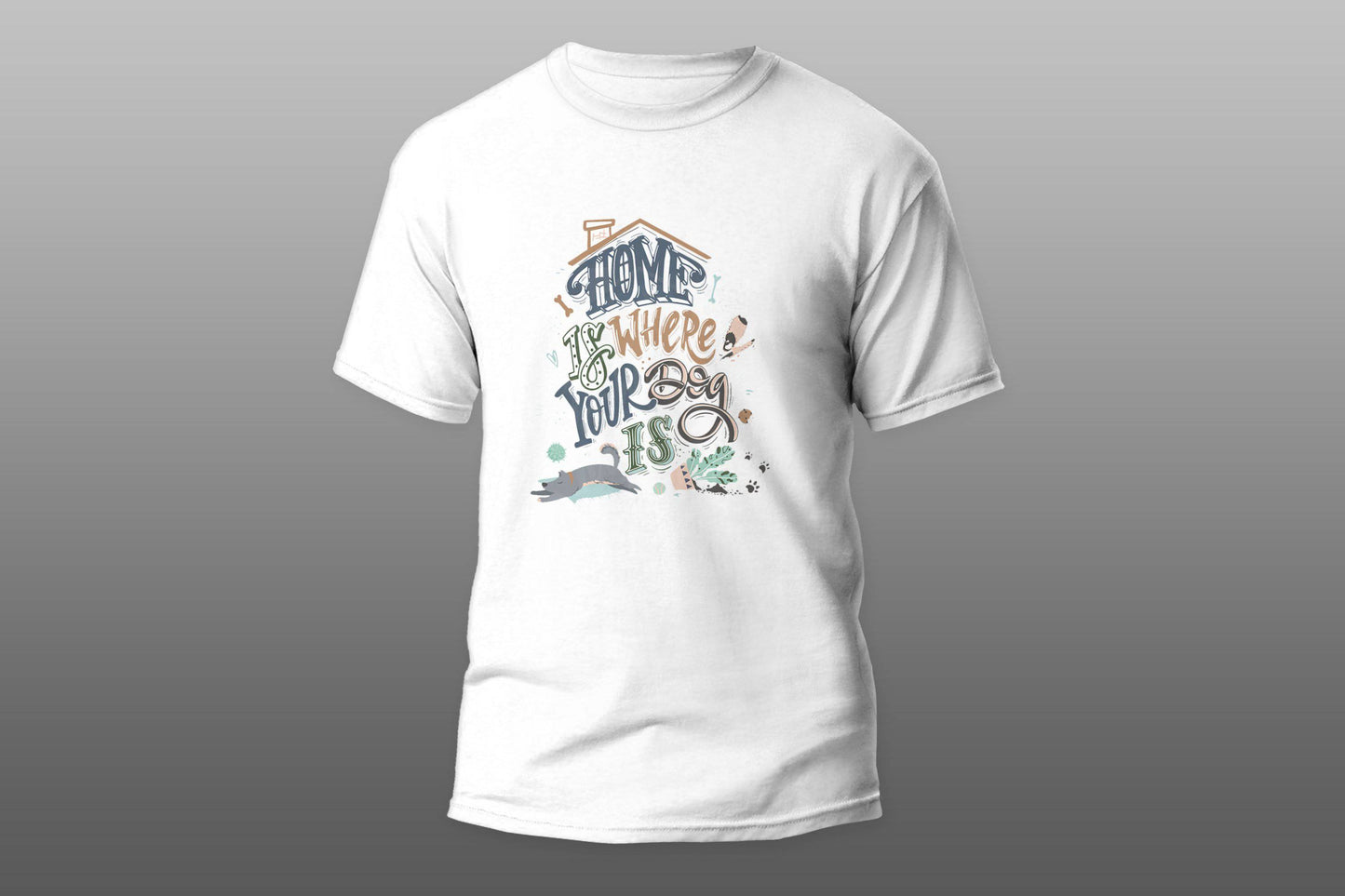 Home is where your dog is T-shirt - Top Content | POD Collection | Free Shipping