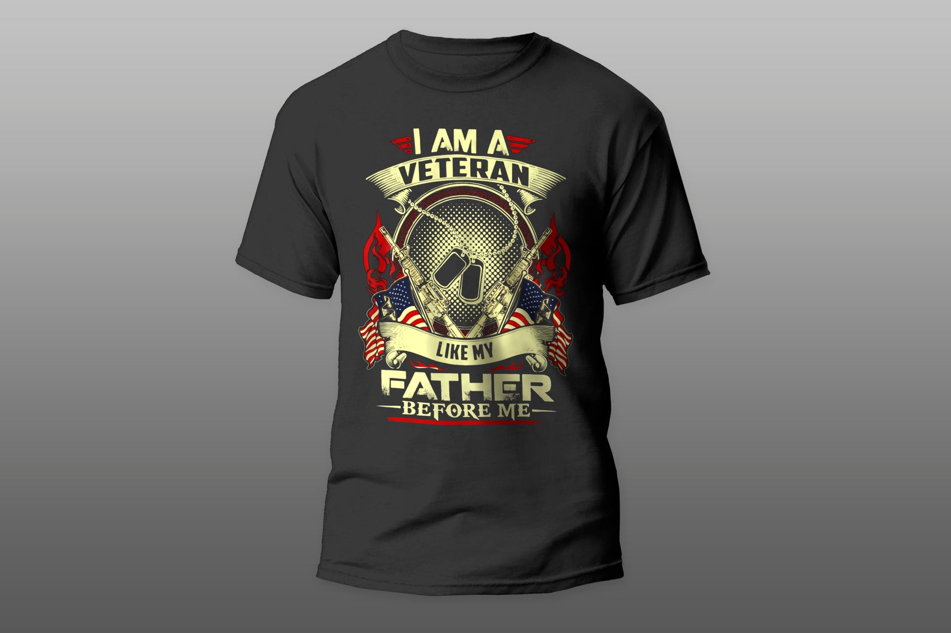 I am veteran like my father before me camiseta T-shirt - Top Content | POD Collection | Free Shipping