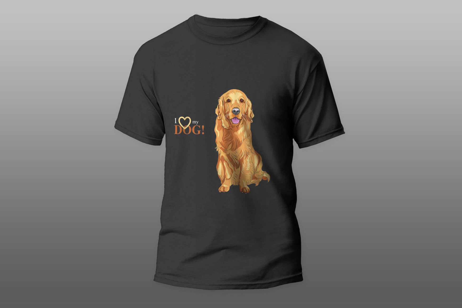 I love my dog golden retriever T-shirt - Top Content | POD Collection | Free Shipping