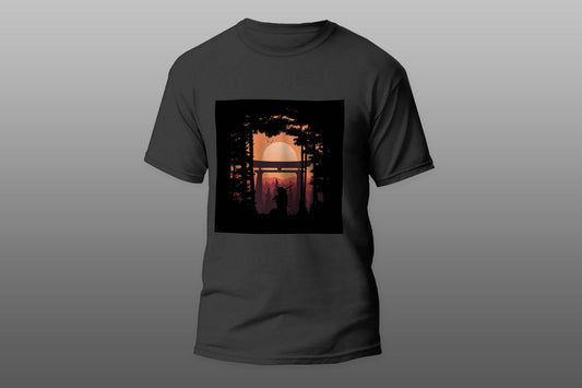 Japanese Samurai Sunrise camiseta T-shirt - Top Content | POD Collection | Free Shipping